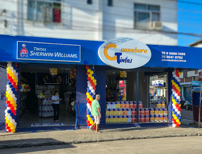 Fachada da loja Guanabara Tintas